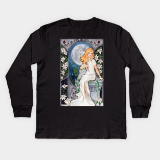 Buffy Art Nouveau Kids Long Sleeve T-Shirt